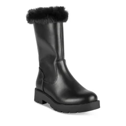 Bottes NOIR Fille Motif Uni Fermeture éclair