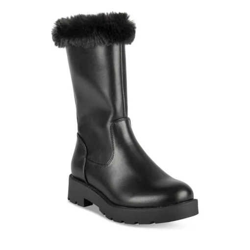 Bottes NOIR Fille Motif Uni Fermeture éclair