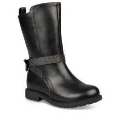 Bottes NOIR Fille Motif Uni Fermeture éclair