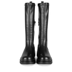Bottes NOIR Fille Motif Uni Fermeture éclair