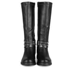Bottes NOIR Fille Motif Uni Fermeture éclair