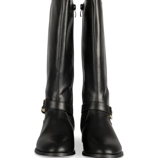 Bottes NOIR Fille Motif Uni Fermeture éclair