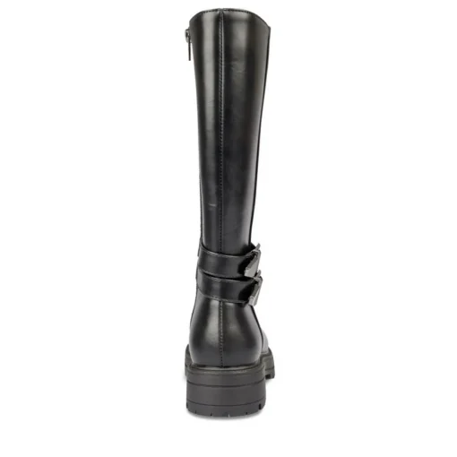 Bottes NOIR Fille Motif Uni Fermeture éclair