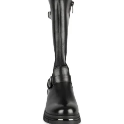 Bottes NOIR Fille Motif Uni Fermeture éclair