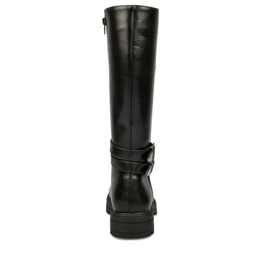 Bottes NOIR Fille Motif Uni Fermeture éclair