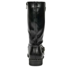 Bottes NOIR Fille Motif Uni Fermeture éclair