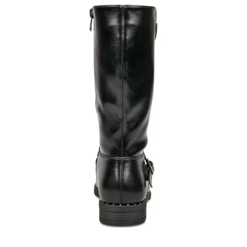 Bottes NOIR Fille Motif Uni Fermeture éclair