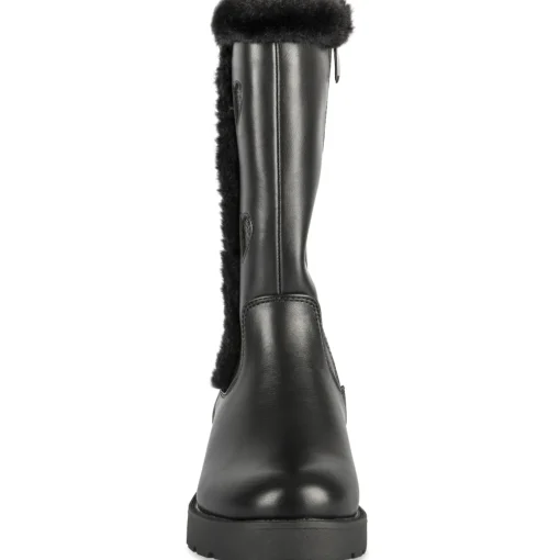 Bottes NOIR Fille Motif Uni Fermeture éclair