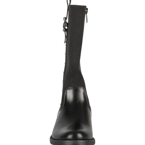 Bottes NOIR Fille Motif Uni Fermeture éclair