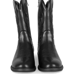 Bottes NOIR Fille Motif Uni Fermeture éclair