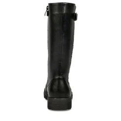 Bottes NOIR Fille Motif Uni Fermeture éclair