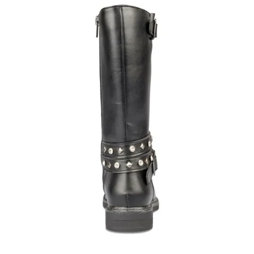 Bottes NOIR Fille Motif Uni Fermeture éclair