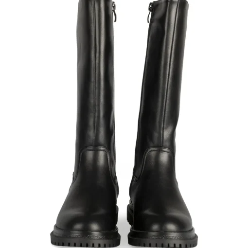Bottes NOIR Fille Motif Uni Fermeture éclair