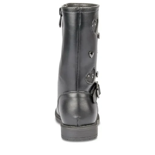 Bottes NOIR Fille Motif Uni Fermeture éclair