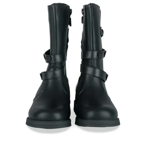 Bottes NOIR Fille Motif Uni Fermeture éclair