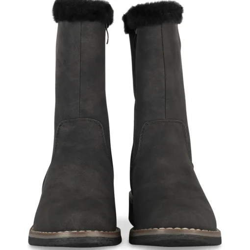 Bottes NOIR Fille Motif Uni Fermeture éclair