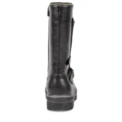 Bottes NOIR Fille Motif Uni Fermeture éclair