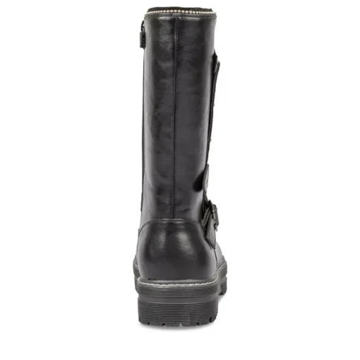 Bottes NOIR Fille Motif Uni Fermeture éclair