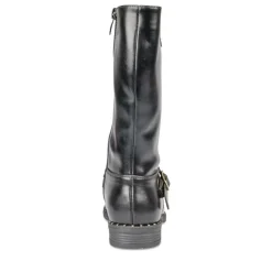 Bottes NOIR Fille Motif Uni Fermeture éclair