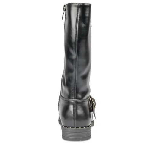 Bottes NOIR Fille Motif Uni Fermeture éclair