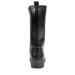 Bottes NOIR Fille Motif Uni Lacets