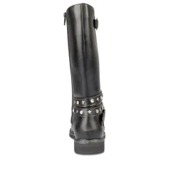 Bottes NOIR Fille Motif Uni Fermeture éclair