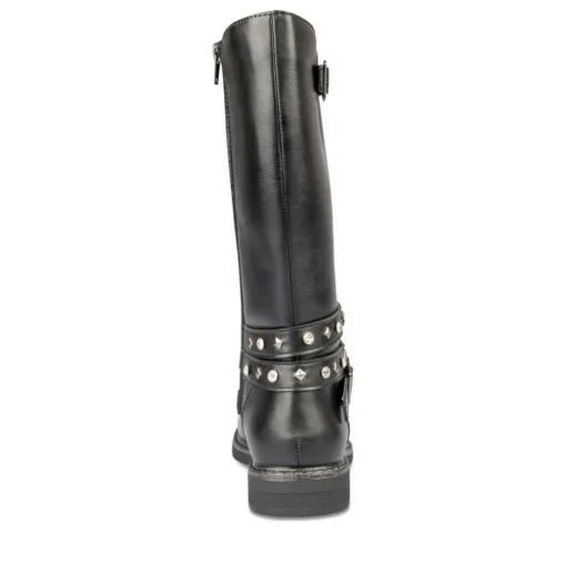 Bottes NOIR Fille Motif Uni Fermeture éclair