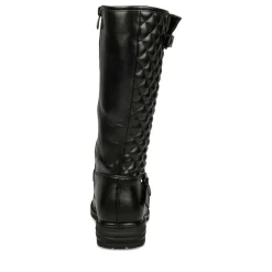 Bottes NOIR Fille Motif Uni Fermeture éclair