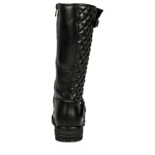 Bottes NOIR Fille Motif Uni Fermeture éclair