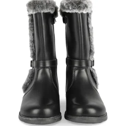 Bottes NOIR Fille Motif Uni Fermeture éclair