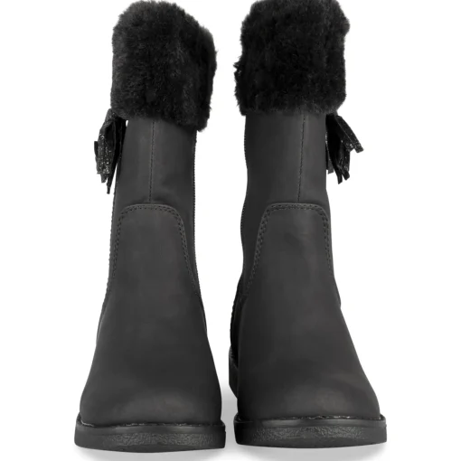 Bottes NOIR Fille Motif Uni Fermeture éclair