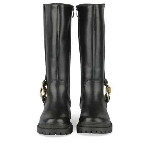 Bottes NOIR Fille Motif Uni Fermeture éclair