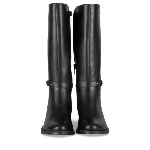 Bottes NOIR Fille Motif Uni Fermeture éclair