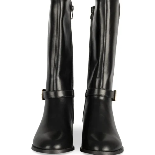 Bottes NOIR Fille Motif Uni Fermeture éclair