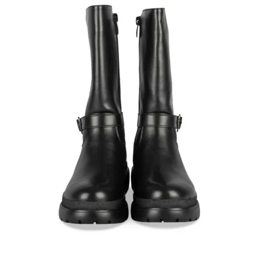 Bottes NOIR Fille Motif Uni Fermeture éclair