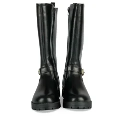 Bottes NOIR Fille Motif Uni Fermeture éclair