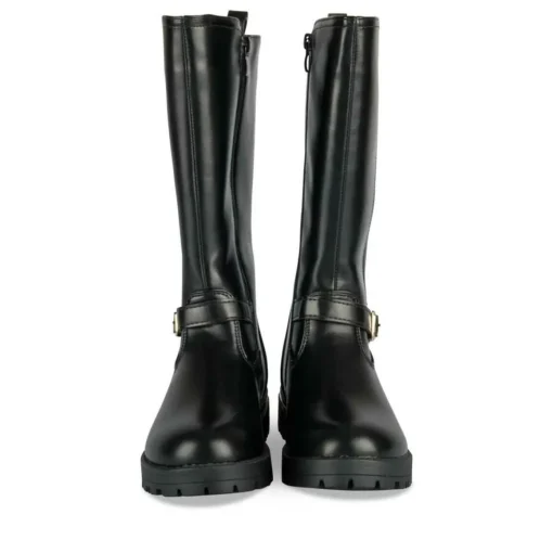Bottes NOIR Fille Motif Uni Fermeture éclair