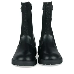 Bottes NOIR Fille Motif Uni Fermeture éclair