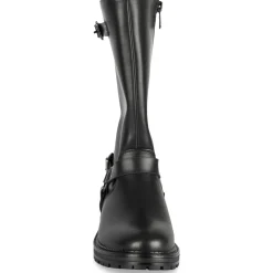 Bottes NOIR Fille Motif Uni Fermeture éclair