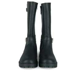 Bottes NOIR Fille Motif Uni Fermeture éclair