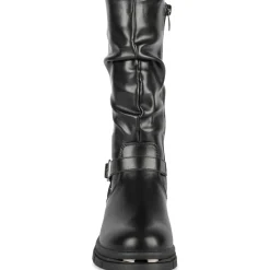 Bottes NOIR Fille Motif Uni Fermeture éclair