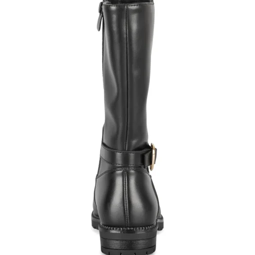 Bottes NOIR Fille Motif Uni Fermeture éclair
