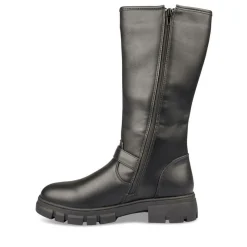 Bottes NOIR Fille Motif Uni Fermeture éclair