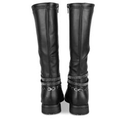 Bottes NOIR Fille Motif Uni Fermeture éclair