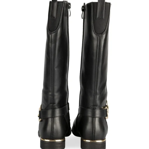 Bottes NOIR Fille Motif Uni Fermeture éclair