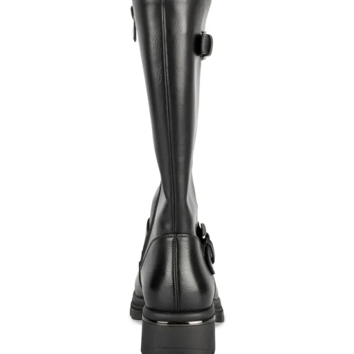 Bottes NOIR Fille Motif Uni Fermeture éclair