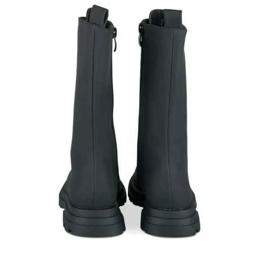 Bottes NOIR Fille Motif Uni Lacets