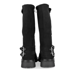 Bottes NOIR Fille Motif Uni Fermeture éclair