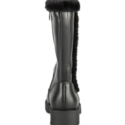 Bottes NOIR Fille Motif Uni Fermeture éclair