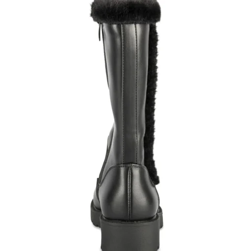 Bottes NOIR Fille Motif Uni Fermeture éclair